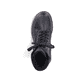 
Tiefschwarze Rieker Damen Schnürstiefel 78203-00 mit Schnürung und Reißverschluss. Schuh von oben