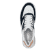 Weiße Rieker Damen Sneaker Low N6410-80 mit Rieker Air Sohlenfenster. Schuh von oben.