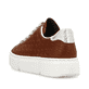 Braune Rieker Damen Sneaker Low N5906-24 mit einer Schnürung. Schuh von hinten.