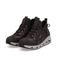 Baskets basses Rieker marron pour femmes N5254-25 avec bande élastique. Chaussures inclinées sur le côté.