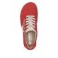 Rote Rieker Damen Schnürschuhe 52521-33 mit einem Reißverschluss. Schuh von oben.