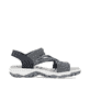Blaue Rieker Damen Trekkingsandalen 68888-14 mit einem Gummizug. Schuh Innenseite.