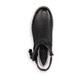
Nachtschwarze Rieker Damen Kurzstiefel 94689-00 mit einer Profilsohle mit Blockabsatz. Schuh von oben