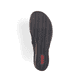 Schwarze Rieker Keilsandaletten 68197-00 mit einem Gummizug sowie leichter Sohle. Schuh Laufsohle.
