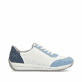 Baskets basses Rieker bleues pour femme N1112-10 avec fermeture éclair. Côté intérieur de la chaussure.