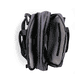 Sac pour ordinateur portable H5200-43 en gris avec fermeture éclair, compartiment rembourré pour ordinateur portable et bretelles amovibles. Ouvert.