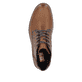 Nussbraune Rieker Herren Schnürstiefel 14612-24 mit einer Schnürung. Schuh von oben.