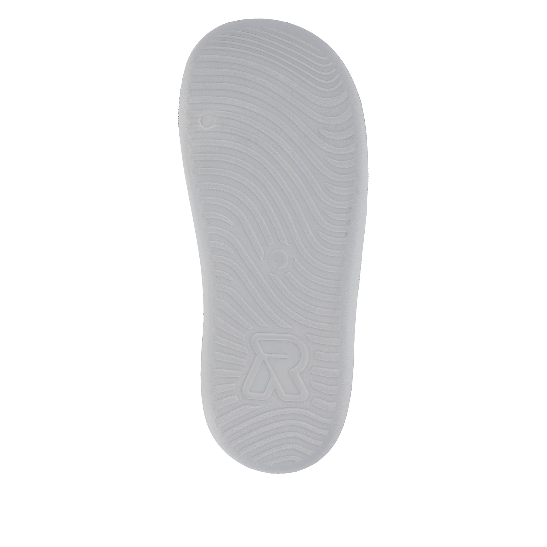 Graue Rieker Herren Pantoletten U3350-40 mit ultraleichter und flexibler Sohle. Schuh Laufsohle.