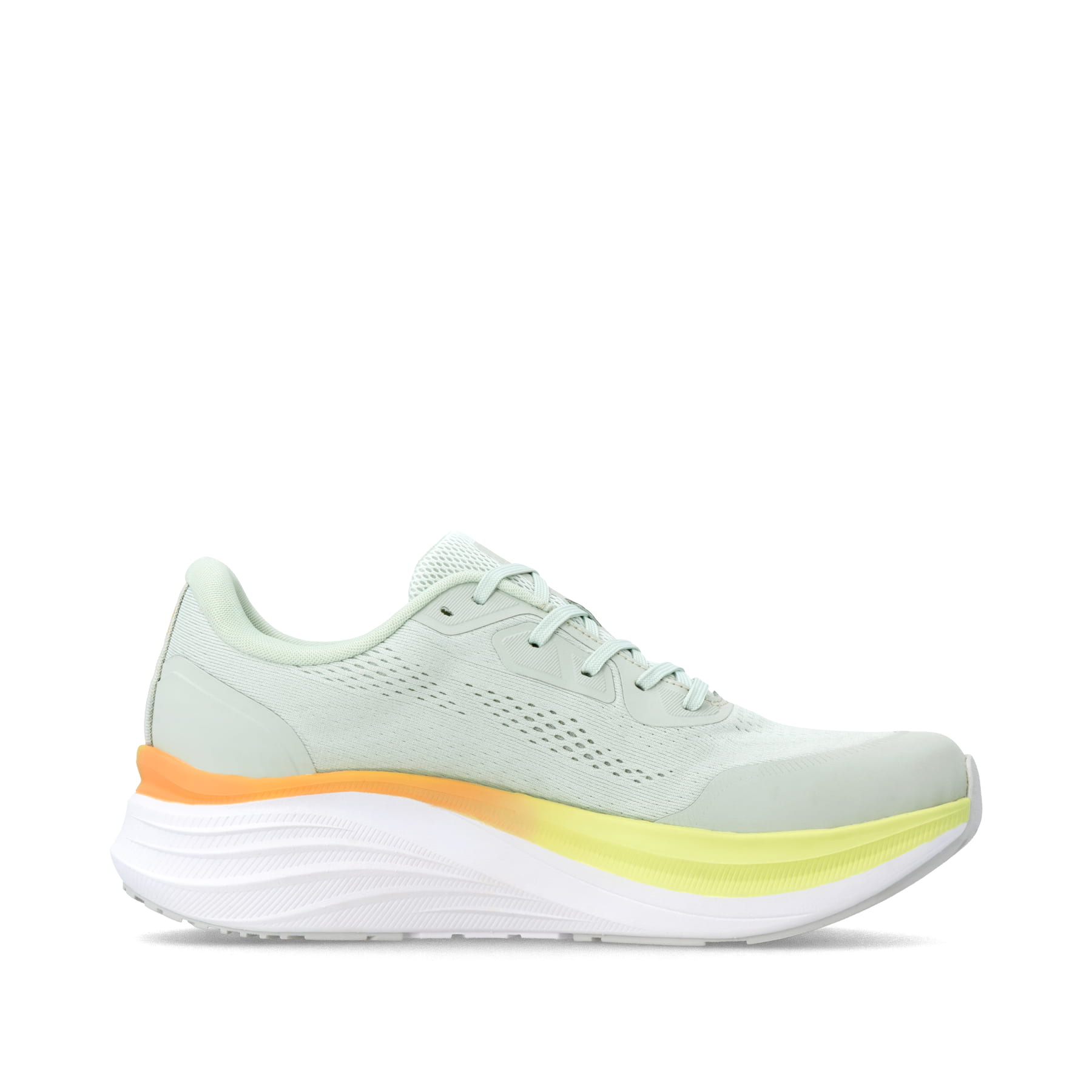 Grüne Rieker Sport Damen Sneaker Low W4102-52. Schuh Innenseite.