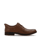 Braune Rieker Herren Slipper 10353-24 mit easy Hineinschlüpf-Möglichkeit. Schuh Innenseite.