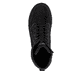 Schwarze Rieker Herren Schnürstiefel U1572-00 mit griffiger Fiber-Grip Sohle. Schuh von oben.