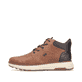 Braun-schwarze Rieker Herren Sneaker High B5530-25 mit einem Reißverschluss. Schuh Außenseite.