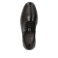 
Glanzschwarze Rieker Herren Schnürschuhe 13200-00 mit einer robusten Profilsohle. Schuh von oben