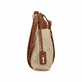 Rieker Damen Handtasche H1519-62 in Cremebeige-Karamellbraun aus Textil mit Reißverschluss. Handtasche getragen.