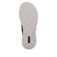 Blaue Rieker Damen Slipper 51556-14 mit einem Elastikeinsatz. Schuh Laufsohle.