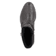 Dunkelbraune Rieker Damen Stiefeletten 77263-25 mit dekorativer Kordel. Schuh von oben.