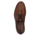 Braune Rieker Herren Schnürschuhe 14621-24 mit der Komfortweite G 1/2. Schuh von oben.