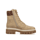 Beige Rieker Damen Schnürstiefel Z9430-60 mit wasserabweisender TEX-Membran. Schuh Innenseite.