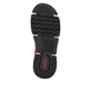 Rot-schwarze Rieker Damen Kurzstiefel 45983-33 mit einem Reißverschluss. Schuh Laufsohle.
