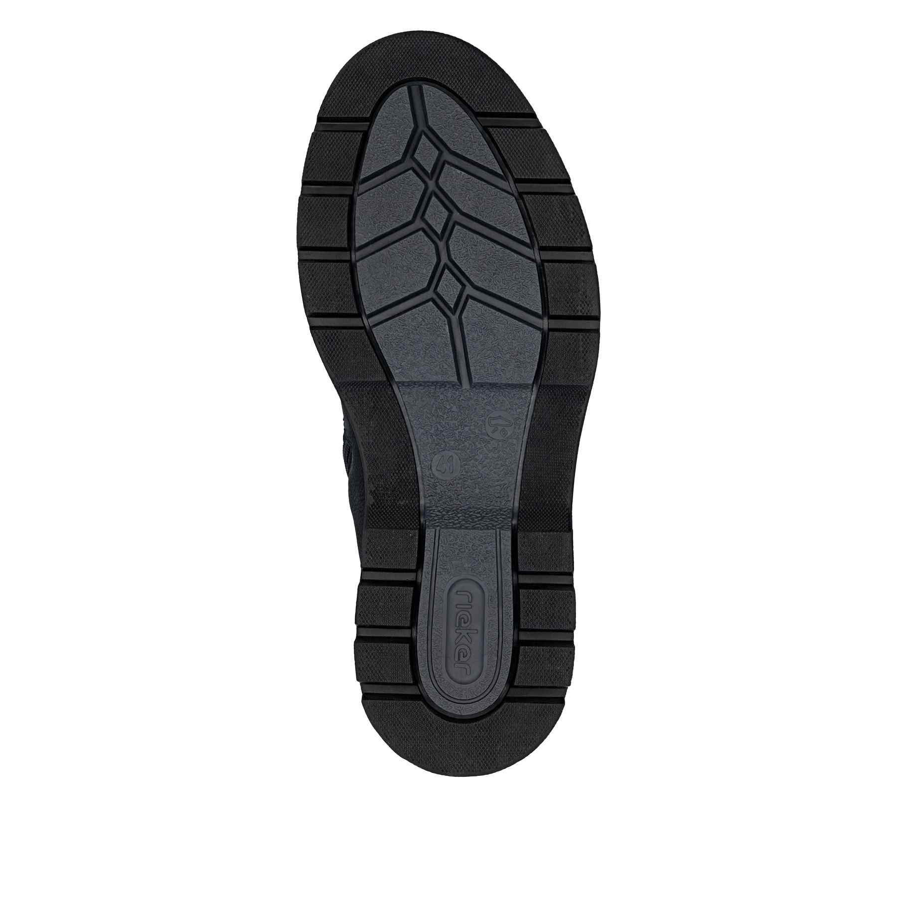 Schwarze Rieker Herren Schnürstiefel F7010-00 mit wasserabweisender TEX-Membran. Schuh Laufsohle.