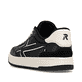 Schwarze Rieker Herren Sneaker Low U1900-00 mit einer strapazierfähigen Sohle. Schuh von hinten.