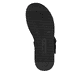 Schwarze Rieker Damen Riemchensandalen W0800-00 mit trendigen Schnalle. Schuh Laufsohle.