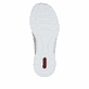 Beige Rieker Damen Slipper N42G0-60 mit Deko-Reißverschluss sowie einem Gummizug. Schuh Laufsohle.