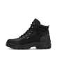 
Asphaltschwarze Rieker Herren Schnürstiefel F5410-00 mit Flip-Grip Sohle mit Spikes. Schuh Außenseite