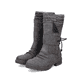 Graue Rieker Damen Kurzstiefel Z4783-45 mit wasserabweisender RiekerTEX-Membran. Schuhpaar seitlich schräg.