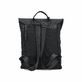 Rieker Damen Rucksack H1386-00 in Glanzschwarz aus Kunstleder mit Reißverschluss. Rucksack getragen.