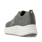 Grüne Rieker Sport Herren Sneaker Low U4101-54. Schuh von hinten.