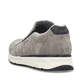 Graue Rieker Herren Slipper B0750-42 mit Elastikeinsatz sowie Komfortweite G. Schuh von hinten.
