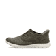 Grüne Rieker Herren Slipper B6658-52 mit Ready2GO Slip-in Feature sowie Gummizug. Schuh Außenseite.