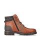 Karamellbraune Rieker Herren Schnürstiefel 32040-25 mit einer robusten Profilsohle. Schuh Innenseite