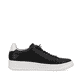 Schwarze Rieker Herren Sneaker Low U0400-00 mit einer abriebfesten Sohle. Schuh Innenseite.