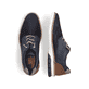 Blaue Rieker Herren Schnürschuhe 14442-14 mit der Komfortweite G 1/2. Schuh von oben, liegend.