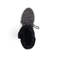 Graue Rieker Damen Schnürstiefel M9684-45 mit wasserabweisender TEX-Membran. Schuh von oben.