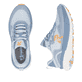 Blaue Rieker Sport Damen Sneaker Low W4500-12. Schuh von oben, liegend.