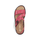Rote Rieker Damen Riemchensandalen 64573-33 aus Glattleder. Schuh von oben.