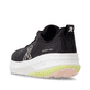 Schwarze Rieker Sport Damen Sneaker Low W4301-00. Schuh von hinten.