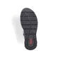 Feuerrote Rieker Damen Schnürschuhe 55020-33 mit einer schockabsorbierenden Sohle. Schuh Innenseite