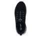 Schwarze Rieker Herren Slipper 06153-00 mit easy Hineinschlüpf-Möglichkeit. Schuh von oben.