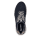 Blaugraue Rieker Herren Sneaker Low 06100-15 mit einem Reißverschluss. Schuh von oben.