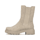 
Hellbeige Rieker Damen Chelsea Boots 72683-62 mit einer schockabsorbierenden Sohle. Schuh Außenseite