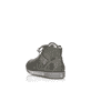 Anthrazitfarbene Rieker Damen Schnürschuhe Z1223-45 mit einem Reißverschluss. Schuh von hinten.