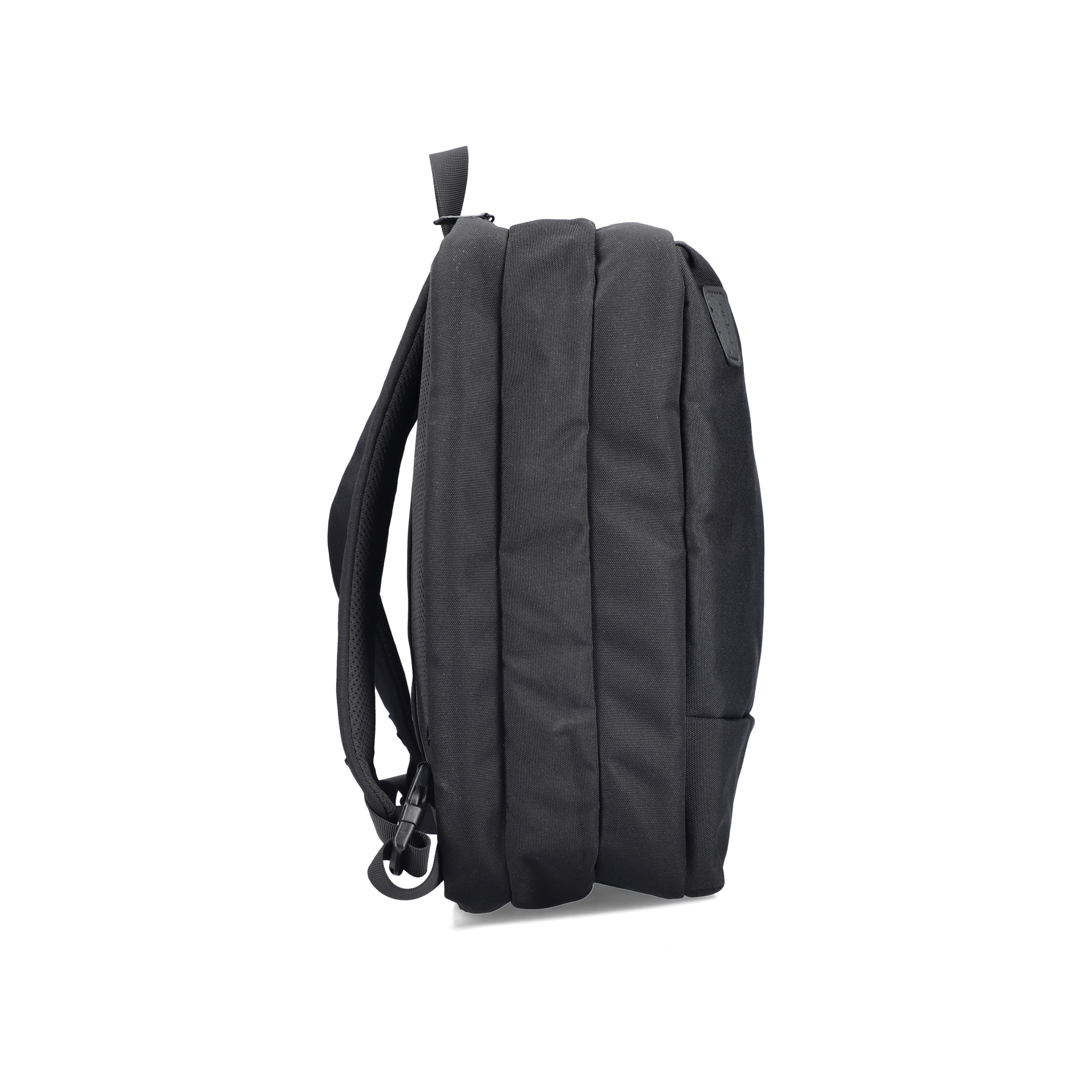 Sac pour ordinateur portable Rieker H5200-02 noir avec fermeture éclair, compartiment rembourré pour ordinateur portable et bretelles amovibles. Côté droit.