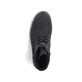 
Asphaltschwarze Rieker Herren Schnürstiefel F3611-00 mit Schnürung und Reißverschluss. Schuh von oben