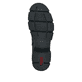 Asphaltschwarze Rieker Damen Hochschaftstiefel Y4760-00 mit einer leichten Sohle. Schuh Innenseite