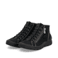 Graue Rieker Damen Schnürstiefel 55031-45 mit einer schockabsorbierenden Sohle. Schuh Innenseite