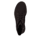 Dunkelbraune Rieker Damen Biker Boots 72617-25 mit Deko-Reißverschluss. Schuh von oben.